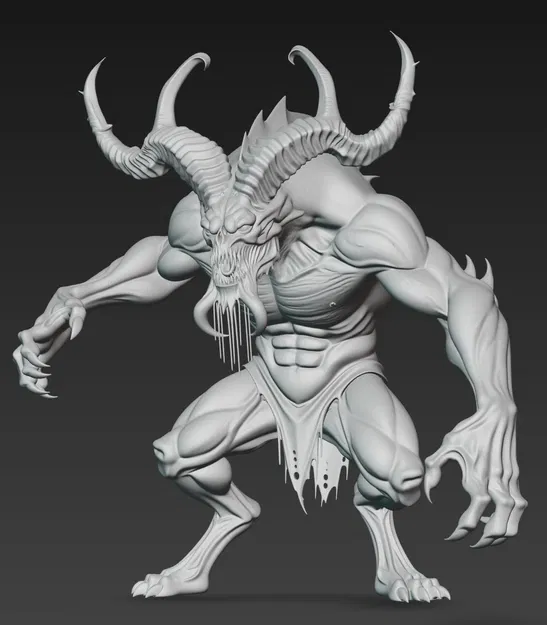 Mô hình 3D quái vật Monster 2 (Dark Fantasy) cho máy in Resin - Image 2