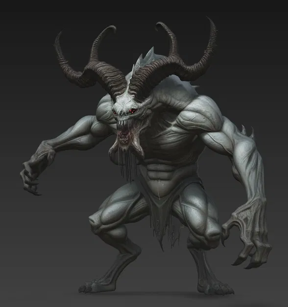 Mô hình 3D quái vật Monster 2 (Dark Fantasy) cho máy in Resin - Image 3