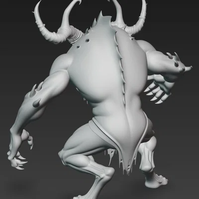Mô hình 3D quái vật Monster 2 (Dark Fantasy) cho máy in Resin