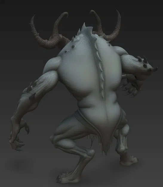 Mô hình 3D quái vật Monster 2 (Dark Fantasy) cho máy in Resin - Image 5