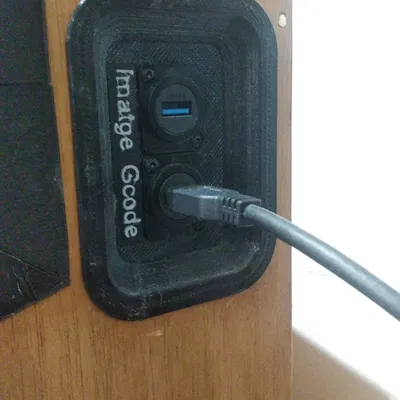 Mặt che cổng kết nối XLR và USB âm tường in 3D chuyên nghiệp