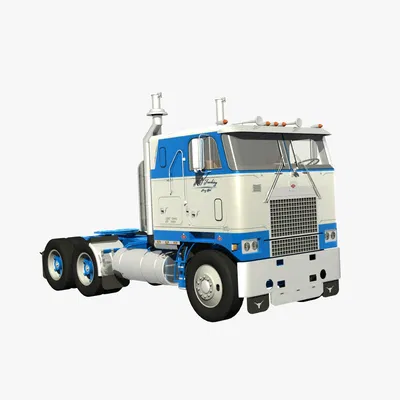 Mô hình 3D xe đầu kéo Diamond Reo Royal Sleeper cực chất