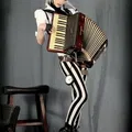 Mô hình 3D cô gái phong cách Steampunk chơi đàn Accordion độc đáo - Thumbnail 2