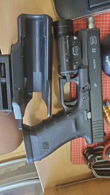 Bao holster in 3D cho Glock 17/22 tích hợp đèn WML Harbor Freight - Image 2