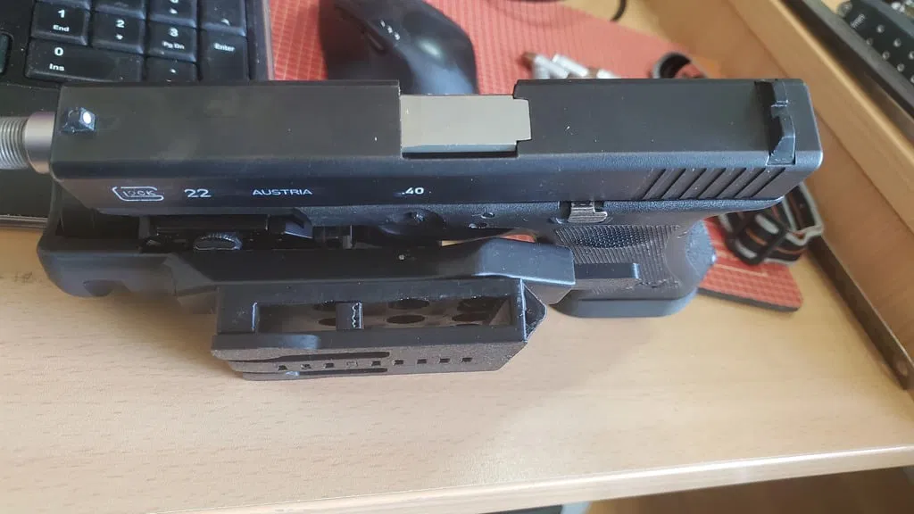 Bao holster in 3D cho Glock 17/22 tích hợp đèn WML Harbor Freight - Image 3