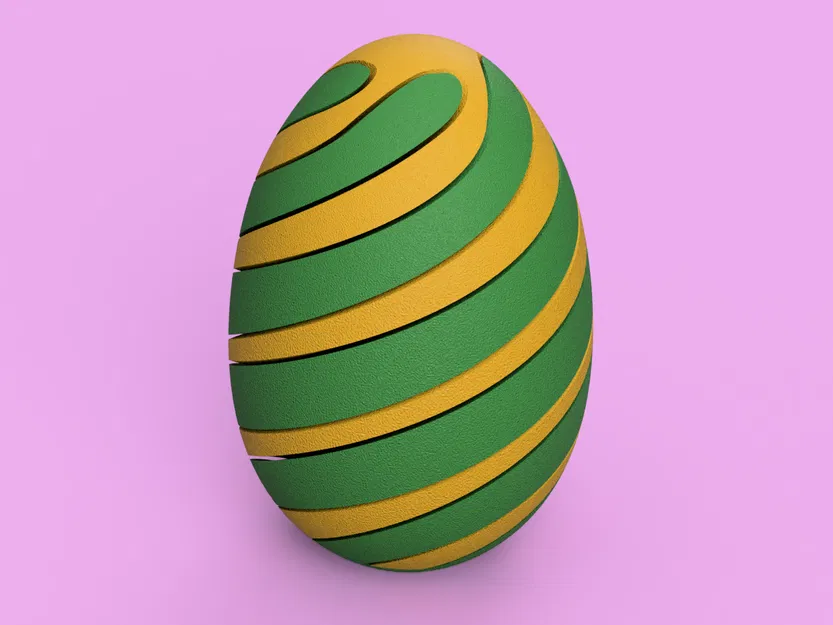 Đồ chơi fidget trứng Phục sinh xoắn ốc (Easter Spiral egg fidget toy) - Image 2