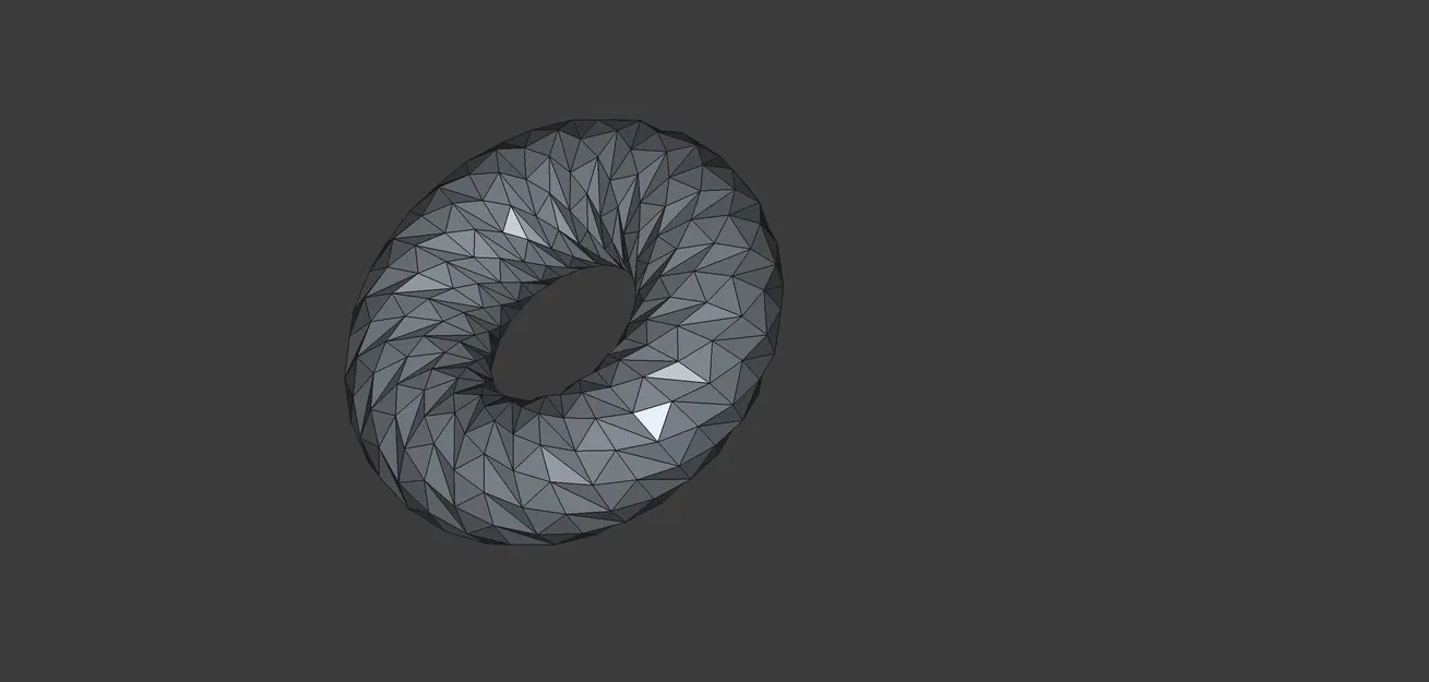 Mô hình Triangulated Hex Torus (Hình xuyến lục giác tam giác hóa) - Image 2