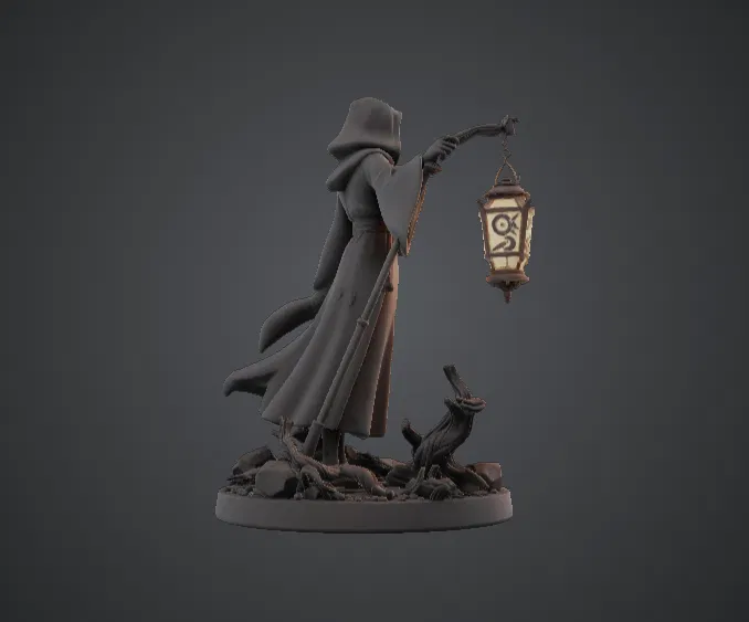 Hooded Lantern Keeper – Người Dẫn Lối Bí Ẩn Trong Truyền Thuyết Cầm Đèn Lồng - Image 2
