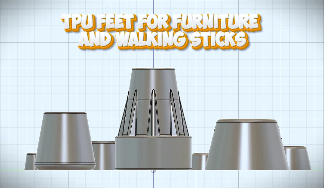 Bộ nút đệm cao su TPU chống trượt cho chân bàn ghế và gậy chống - Image 1