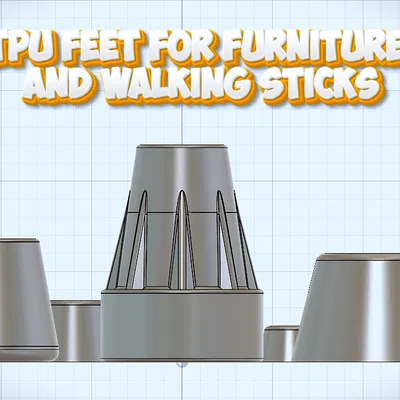 Bộ nút đệm cao su TPU chống trượt cho chân bàn ghế và gậy chống