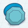 Mẫu nhẫn thiết kế hình đa giác hiện đại cho máy in 3D