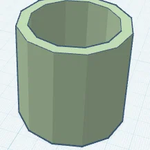 Mẫu lọ cắm hoa đa giác in 3D đơn giản và hiện đại