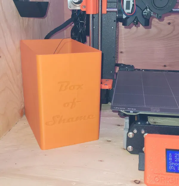 Box Of Shame - Thùng rác đựng nhựa thừa cho máy in 3D - Image 1