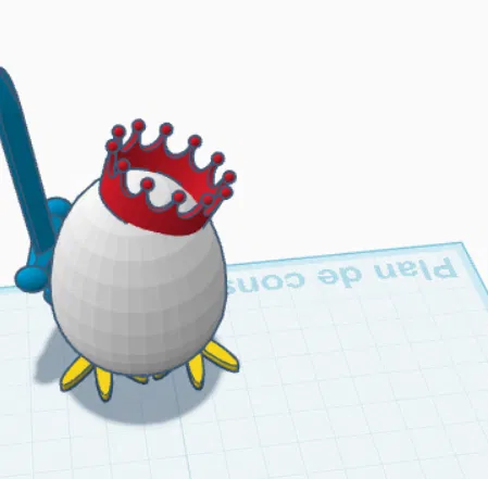 Mô hình những chú trứng chiến binh (Egg Kings Fighting) in 3D - Image 3