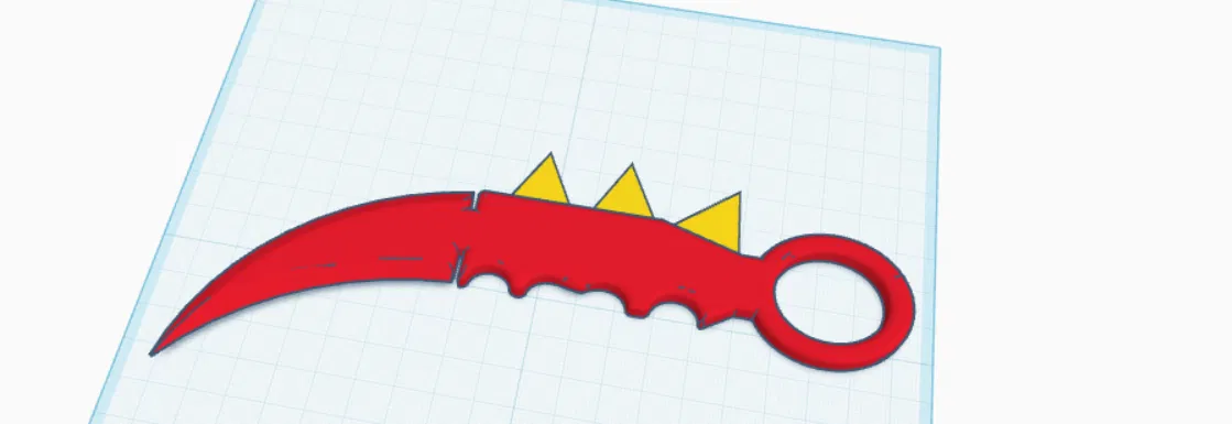 Mô hình dao Karambit 3D tự vệ độc đáo cho người sưu tầm - Image 1