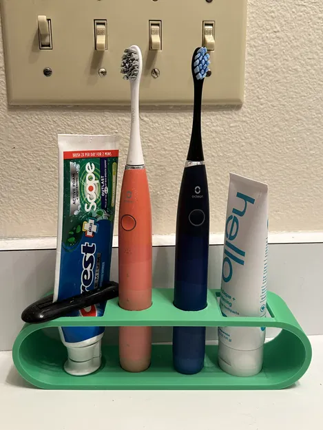 Khay Đựng Bàn Chải Điện và Kem Đánh Răng Gọn Gàng - Image 1