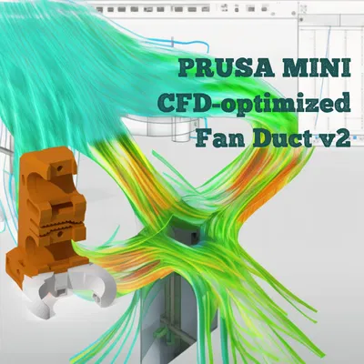 Ống dẫn gió Prusa Mini+ CFD-optimized Fan Duct v2