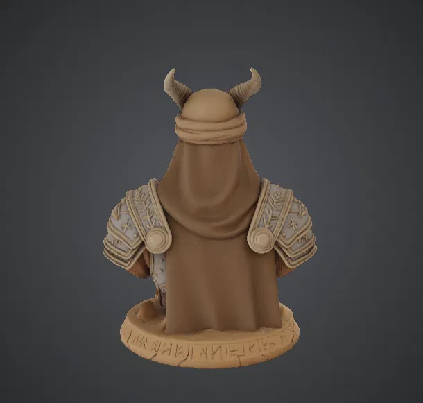 Tượng Desert King Bust – Tượng Chiến Binh Vua Fantasy - Image 3