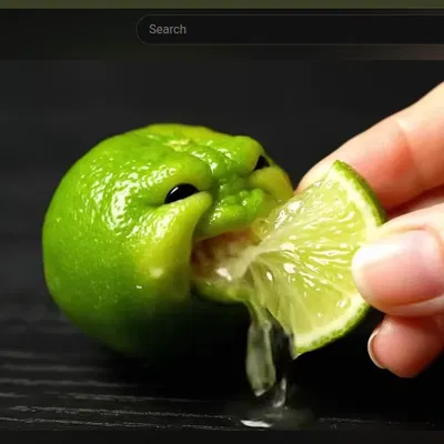 Mô hình quả chanh biết ăn (ai neich fruit lemon) vui nhộn