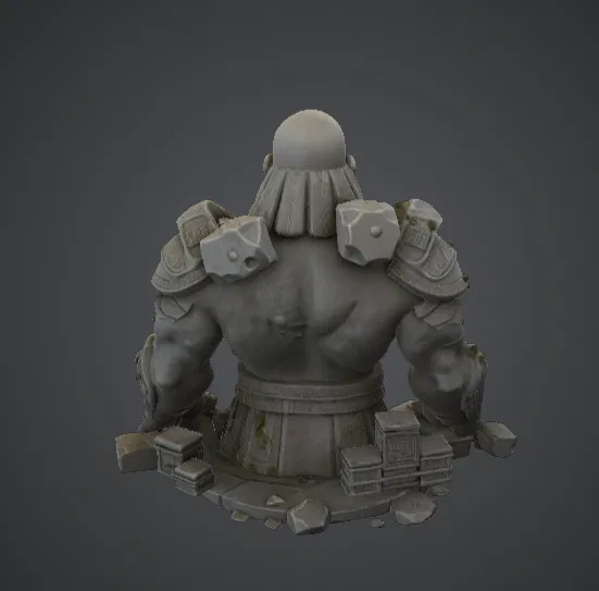 Tượng Bán Thân Chiến Binh Cổ Đại – Vệ Thần Runic - Image 2