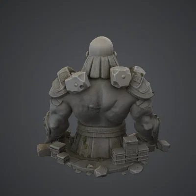 Tượng Bán Thân Chiến Binh Cổ Đại – Vệ Thần Runic