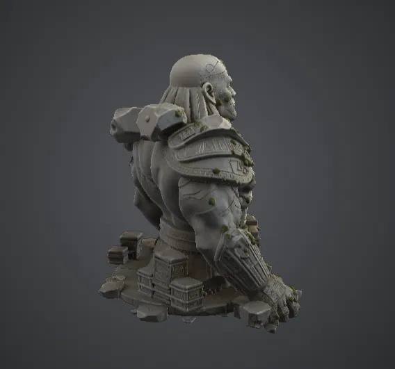 Tượng Bán Thân Chiến Binh Cổ Đại – Vệ Thần Runic - Image 3