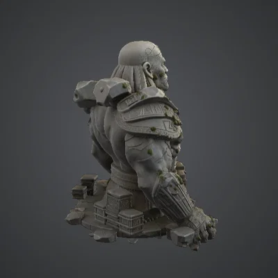 Tượng Bán Thân Chiến Binh Cổ Đại – Vệ Thần Runic