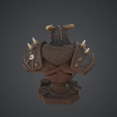 Tượng Bán Thân Orc Warlord – Chiến Binh Bộ Lạc Dũng Mãnh