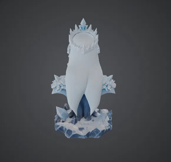 Tượng Bán Thân Nữ Hoàng Băng Giá – Mô Hình Phù Thủy Ma Thuật - Image 3