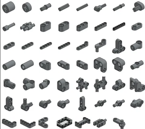 Bộ sưu tập linh kiện LEGO Technic in 3D (Độ chính xác cao) - Image 1