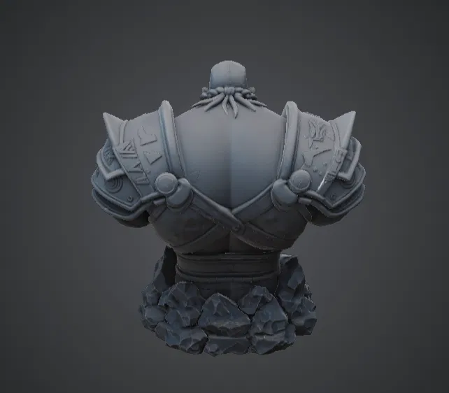 Bức tượng bán thân Chiến binh Người lùn Sấm sét – Nhà vô địch rèn từ tia chớp - Image 2