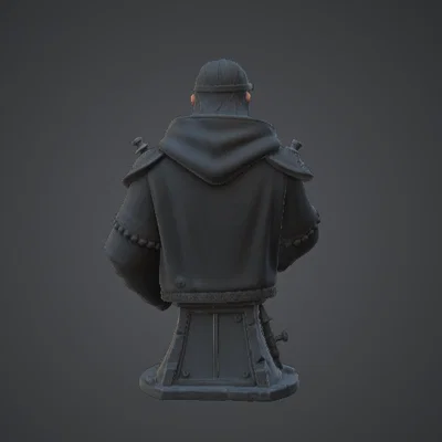 Tượng Bán Thân Arcane Alchemist – Bậc Thầy Giả Kim Thuật Với Kính Bảo Hộ