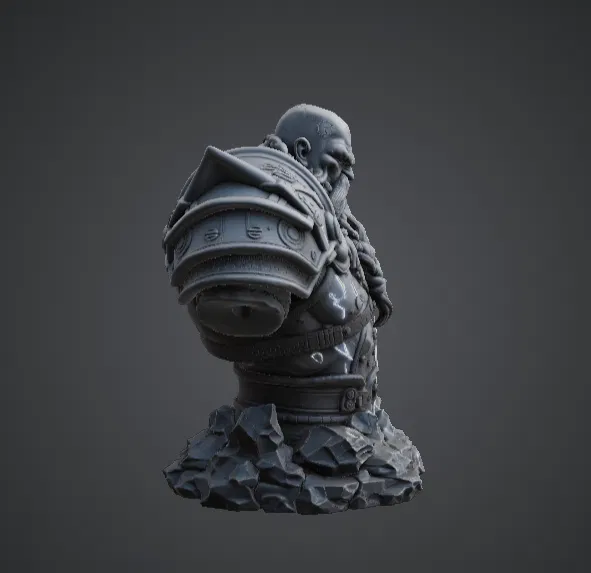 Bức tượng bán thân Chiến binh Người lùn Sấm sét – Nhà vô địch rèn từ tia chớp - Image 3