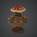 Tượng Forest Guardian Mushroom Bust – Tinh linh rừng thiêng huyền bí - Thumbnail 3