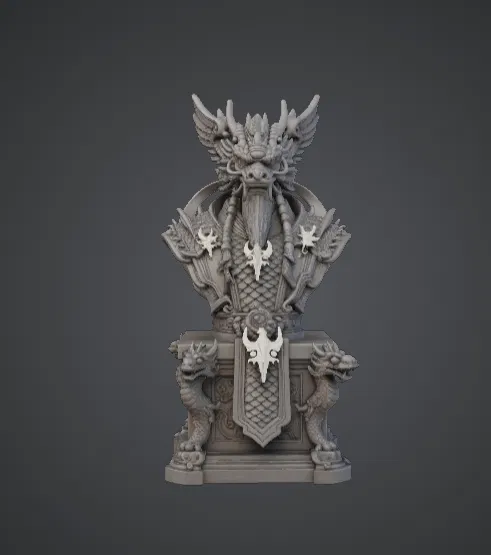 Tượng Ngai Vàng Hoàng Đế Rồng – Công Trình Kiến Trúc Rồng Đế Vương - Image 1