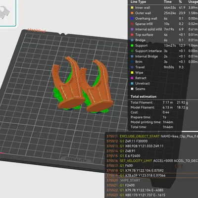 Kẹp Chân Tủ Ikea (Ikea Toekick Extended Clip) Phiên Bản Dài