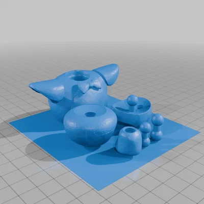 Mô hình Glamrock Daddy in 3D - Nhân vật robot phong cách độc đáo