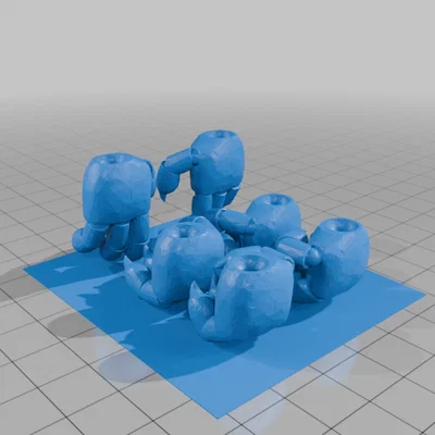 Mô hình Glamrock Daddy in 3D - Nhân vật robot phong cách độc đáo