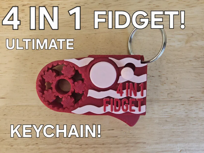 Móc khóa Fidget 4 trong 1 Ultimate - Image 1
