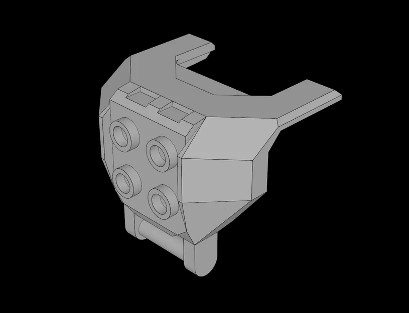 Mô hình cabin buồng lái 4x2x3 tương thích LEGO (27167.dat) - Image 1