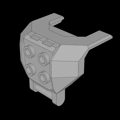 Mô hình cabin buồng lái 4x2x3 tương thích LEGO (27167.dat)