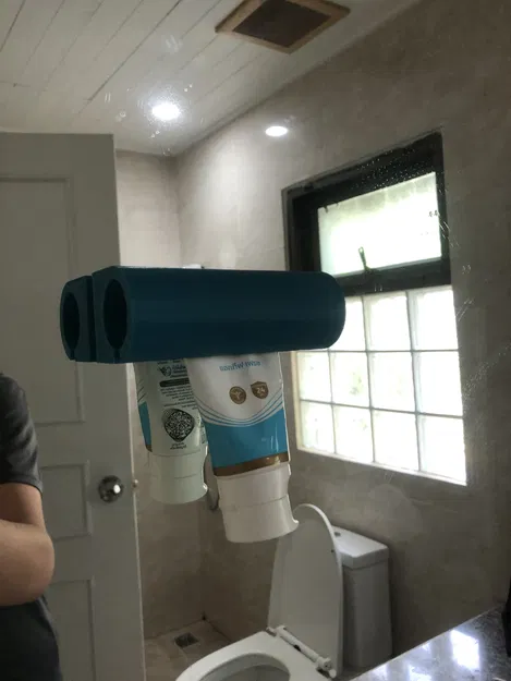 Giá đỡ dụng cụ ép kem đánh răng gắn gương tiện lợi cho phòng tắm - Image 2