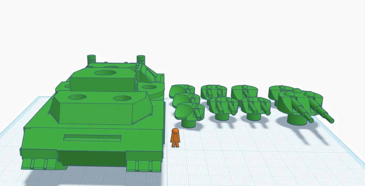 Mô hình siêu tăng hạng nặng TG-5 (WW2) in 3D chi tiết - Image 1