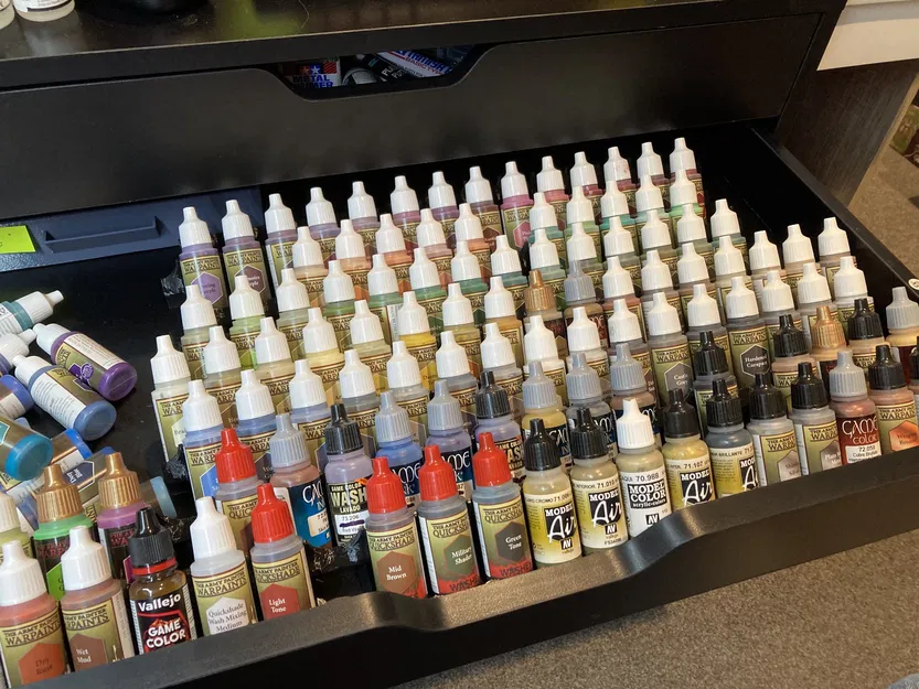 Khay Đựng Sơn - Phụ Kiện Cho Hộc Kéo (Vừa Với Chai Sơn AP/Vallejo) - Image 1