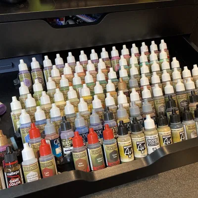 Khay Đựng Sơn - Phụ Kiện Cho Hộc Kéo (Vừa Với Chai Sơn AP/Vallejo)