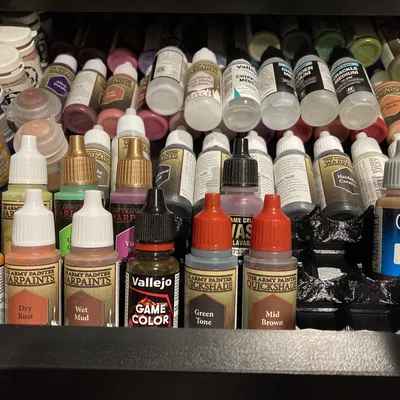 Khay Đựng Sơn - Phụ Kiện Cho Hộc Kéo (Vừa Với Chai Sơn AP/Vallejo)