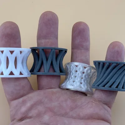 Bộ Vòng Fidget Hình Xuyến Đa Họa Tiết Cho Trải Nghiệm Giác Quan