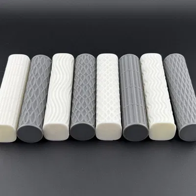 Bộ Trụ Lăn và Thanh Squircle Tactile - Đa dạng Hoa văn Hình học cho Bé