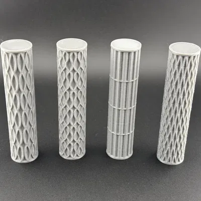 Bộ Trụ Lăn và Thanh Squircle Tactile - Đa dạng Hoa văn Hình học cho Bé