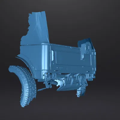 Bản quét 3D khung sau và cốp sau xe Suzuki Samurai/Jimny/Sierra SJ413